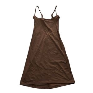 Skims FITS EVERYBODY Slip Dress Cocoa Brown Dress XSMALL NWT